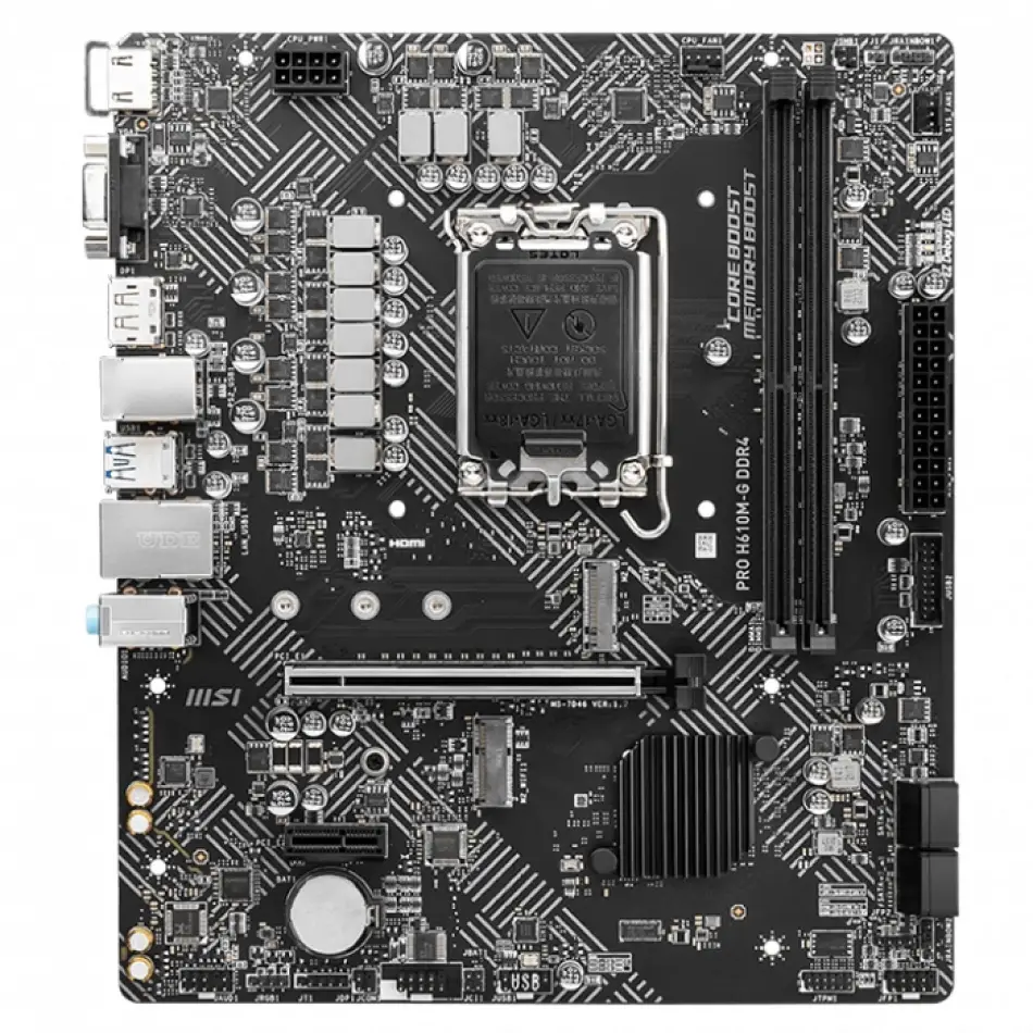 Msı Pro H610m-g Ddr4 3200mhz Matx 1700p