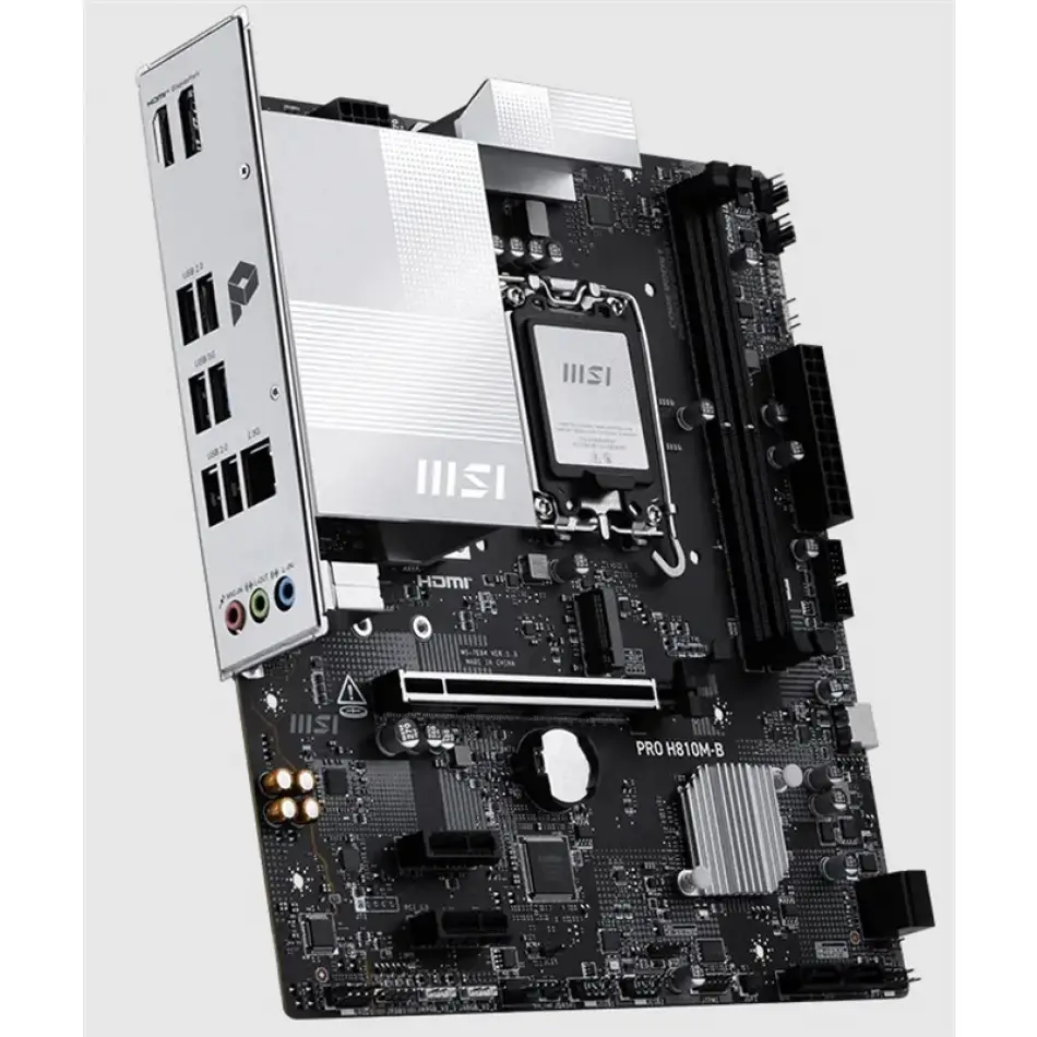 Msı Pro H810m-b Ddr5 6400mhz 1xhdmı 1xdp 1xm.2 Matx 1851p (ıntel Ultra Processors Serıes 2)