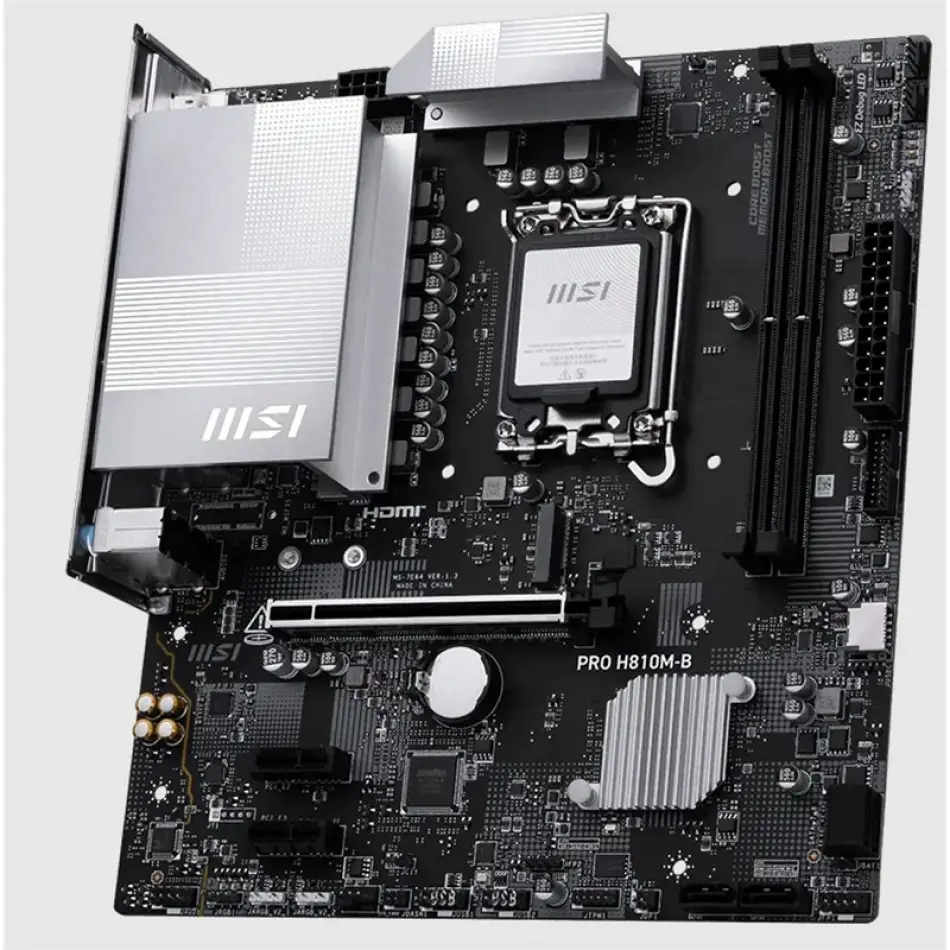 Msı Pro H810m-b Ddr5 6400mhz 1xhdmı 1xdp 1xm.2 Matx 1851p (ıntel Ultra Processors Serıes 2)