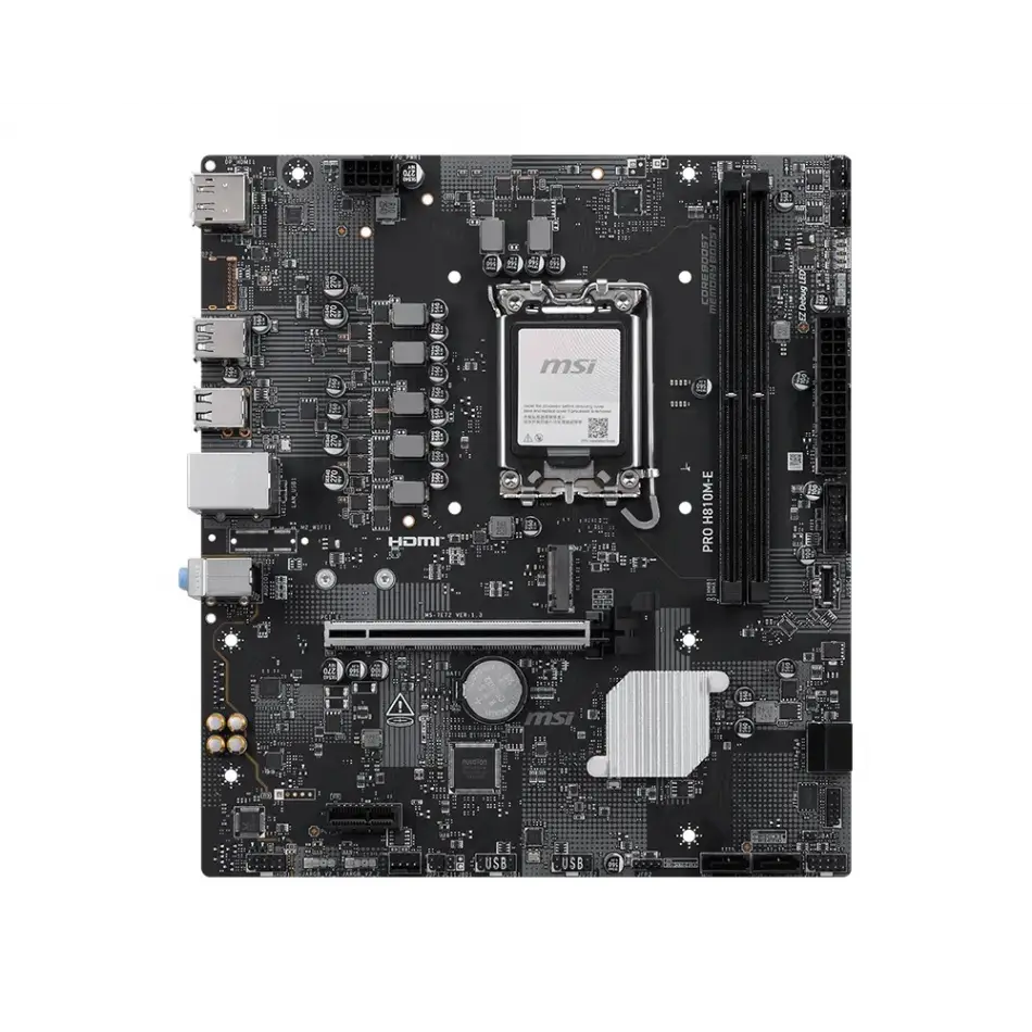 Msı Pro H810m-e Ddr5 6400mhz (oc) M.2 Matx 1851p