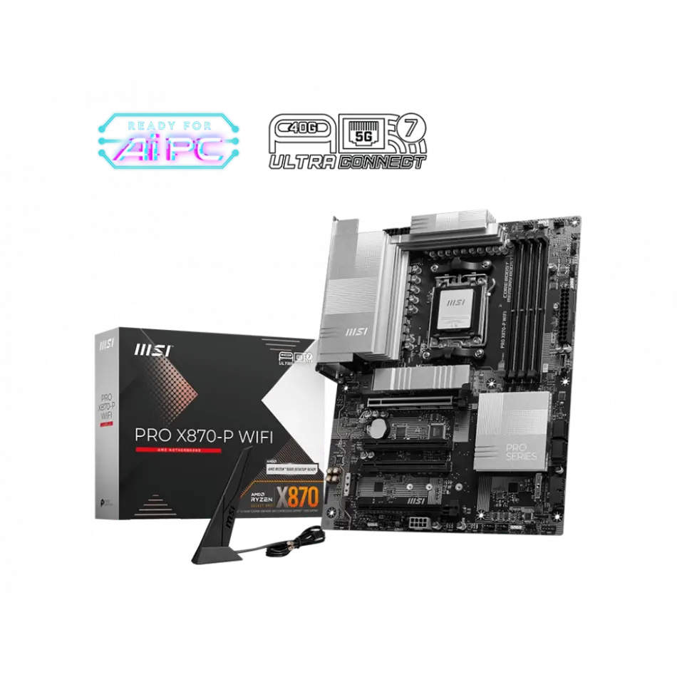 Msı Pro X870-p Wıfı Amd X870 Soket Am5 Ddr5 8200