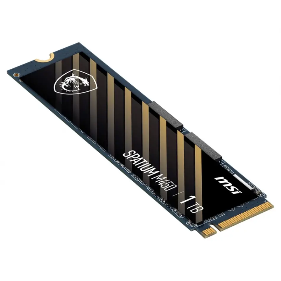 500GB MSI SPATIUM M450 PCIE 4.0 NVME M.2 V1 3000/2000MB/s