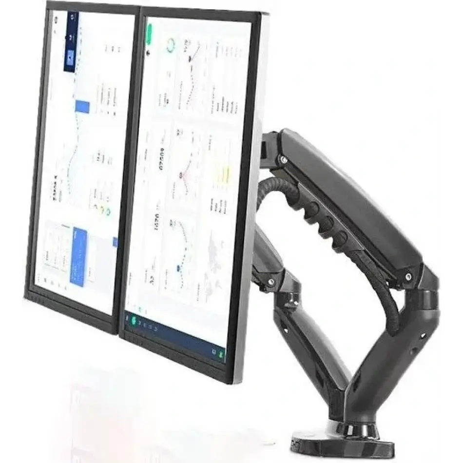N.bayou F160 2li Amortisörlü Monitör Masa Siyah