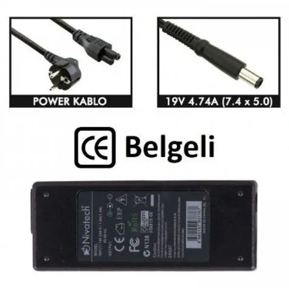 Nivatech Bc915 Hp 19,5v 3,33a (4,5*3,0mm) Adaptör