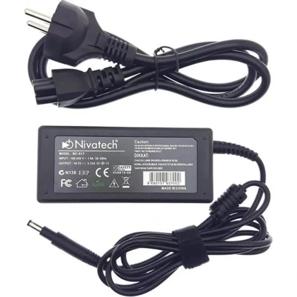 Nivatech Bc917 Hp 19,5v 3,33a (4,8*1,7mm) Kademeli