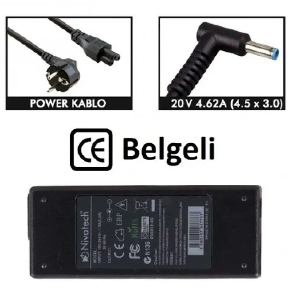Nivatech Bc935 Lenovo 20v 3,25a Usb Adaptör