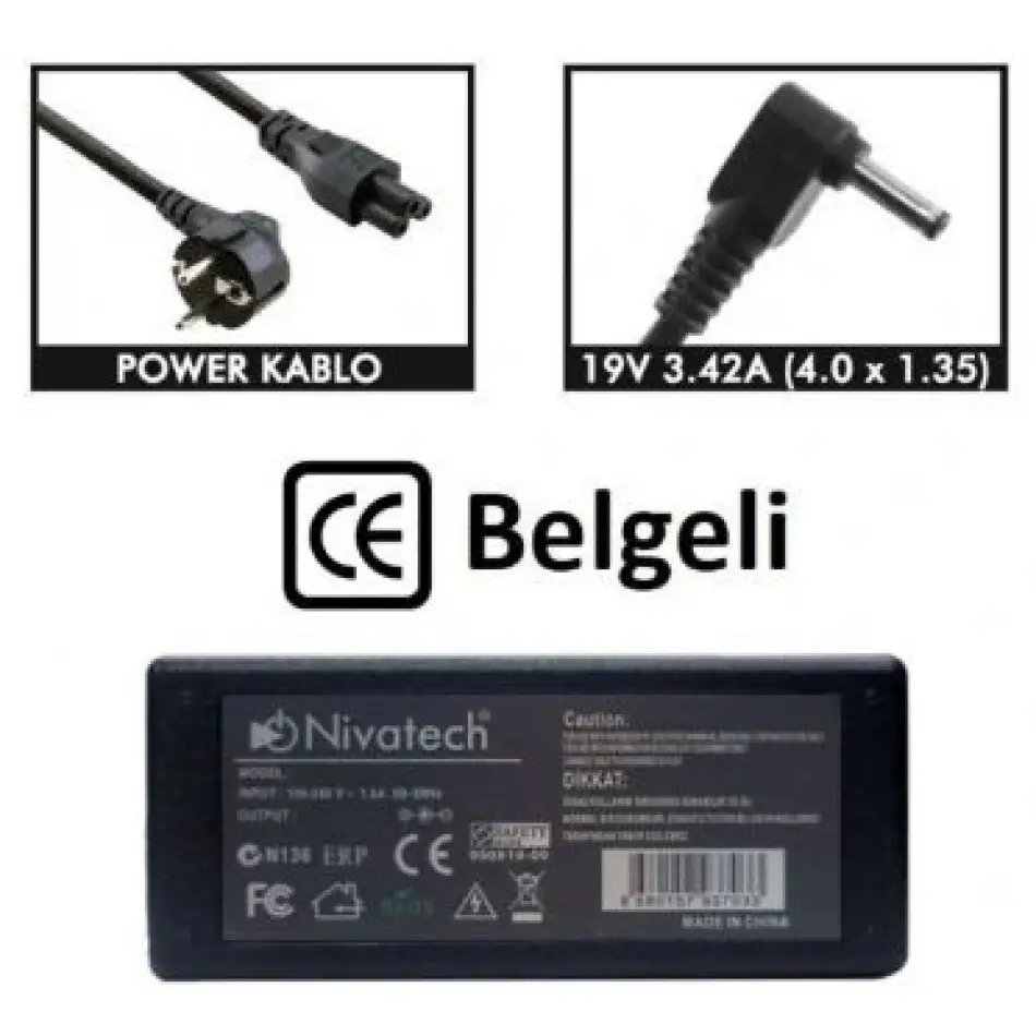 Nivatech Bc983 Asus 19v 6,32a (5,5*2,5mm) Tb/adapt