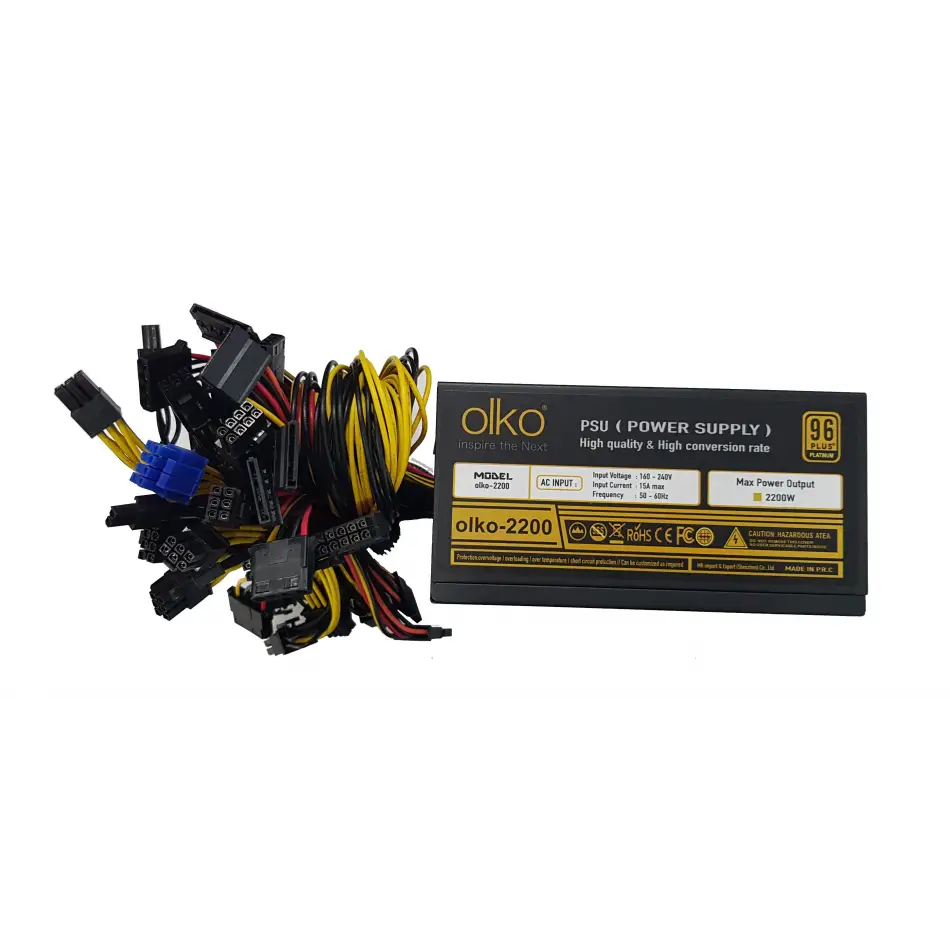 Olko 2200w Power Supply 16xpcı-e(6+2pin), Mınıng