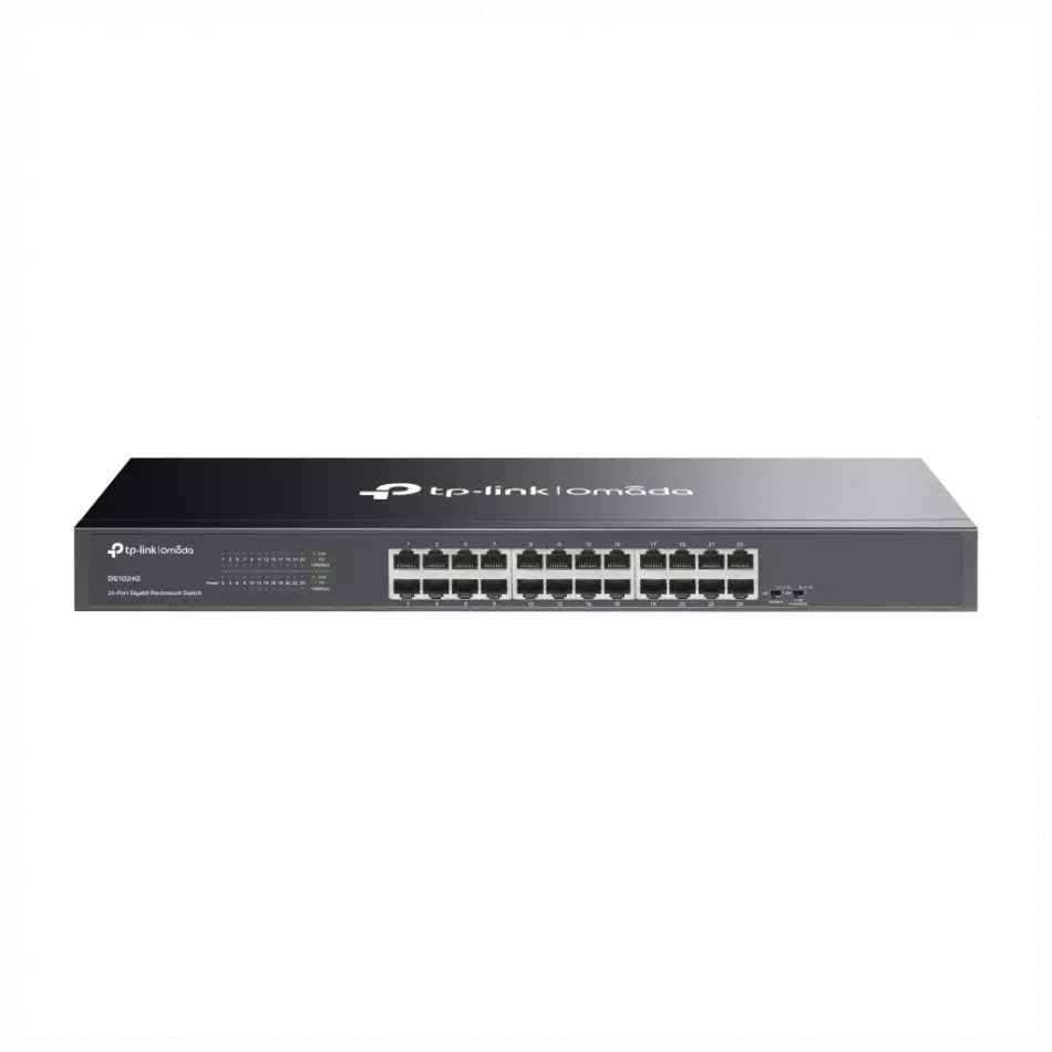 Omada Ds1024g, 24 Port Gigabit,  Yönetilemez, Rackmount Metal Kasa Switch