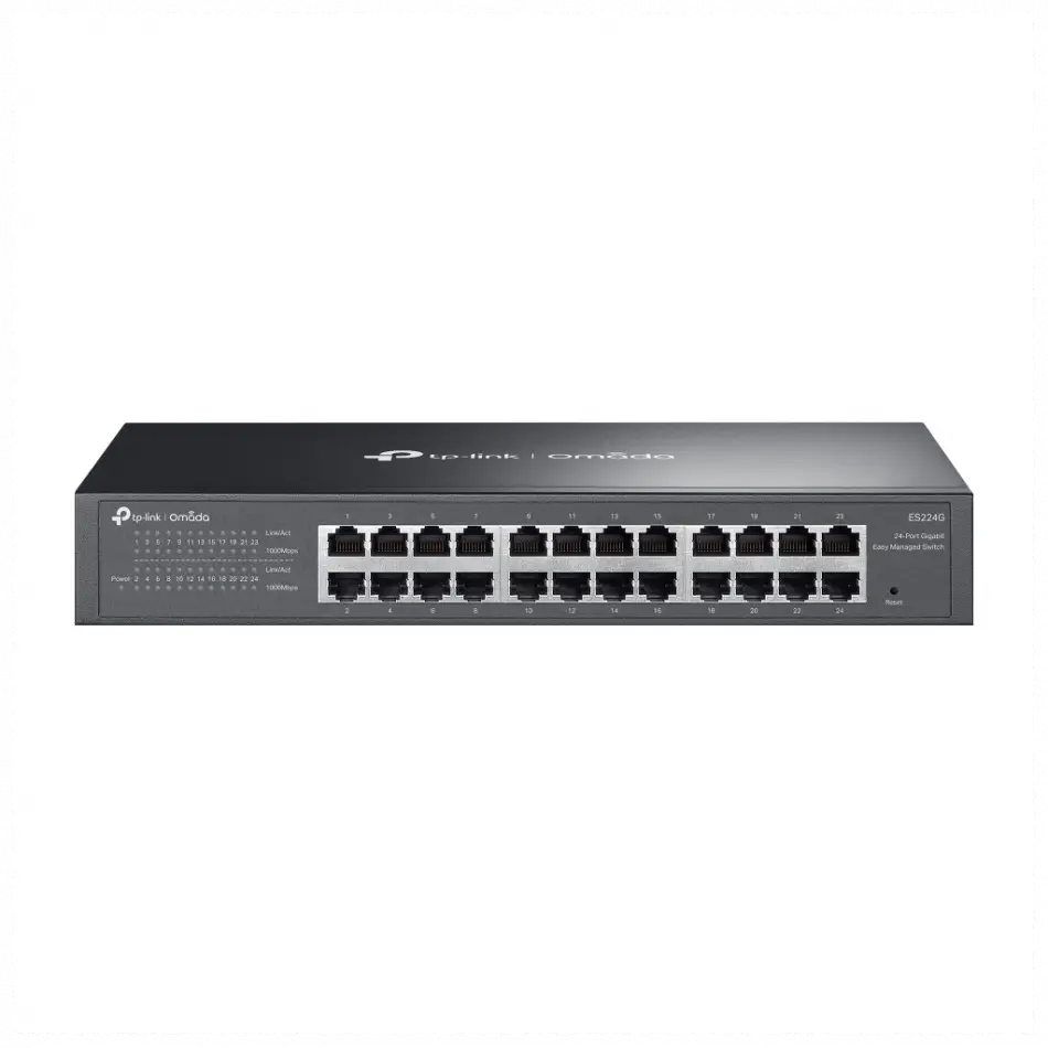 Omada Es224g, 24 Port Gigabit,  Yönetilebilir, Metal Kasa Masaüstü/vesa Switch