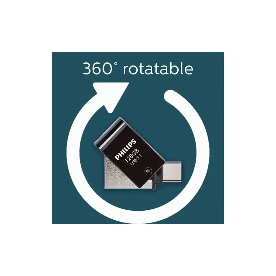 Phılıps 128gb Usb 3.1 - Usb C Fm12dc152b/00