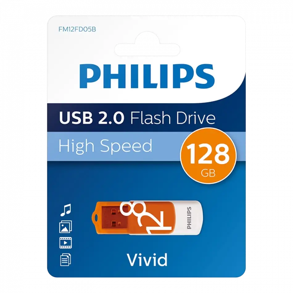 PHILIPS 128GB USB2.0 25/10MB/S FM12FD05B/00