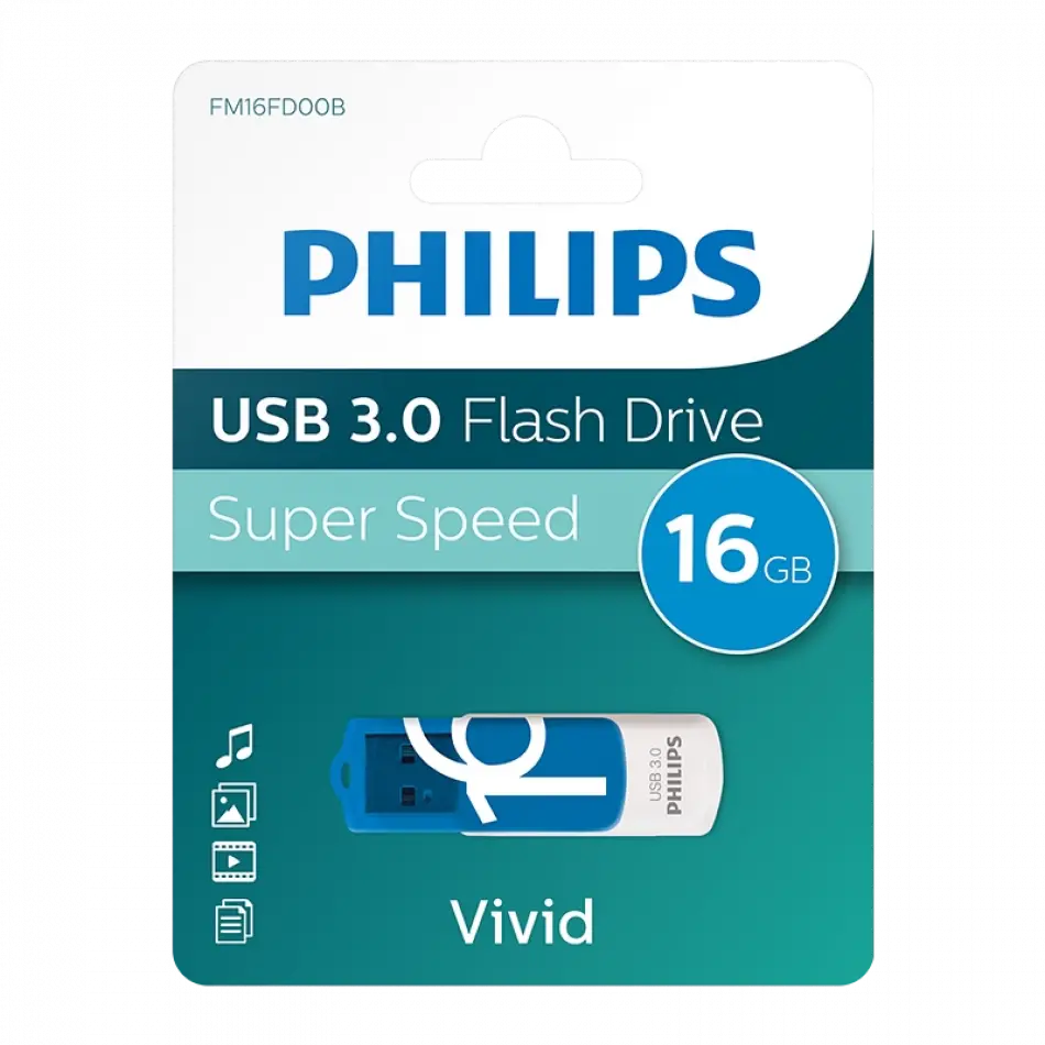 PHILIPS 16GB USB 3.0 100/150MB/S FM16FD00B/00