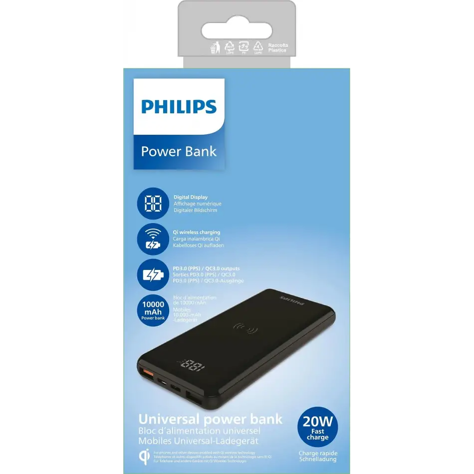 Philips Dlp9520c/00 Wireless Powerbank 10000mah