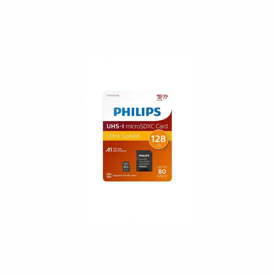 Phılıps Fm12mp45b/00, 128gb, Sdxc, Uhs-ı, U1, Class10, Microsd Kart Bellek (sd Adaptörlü)