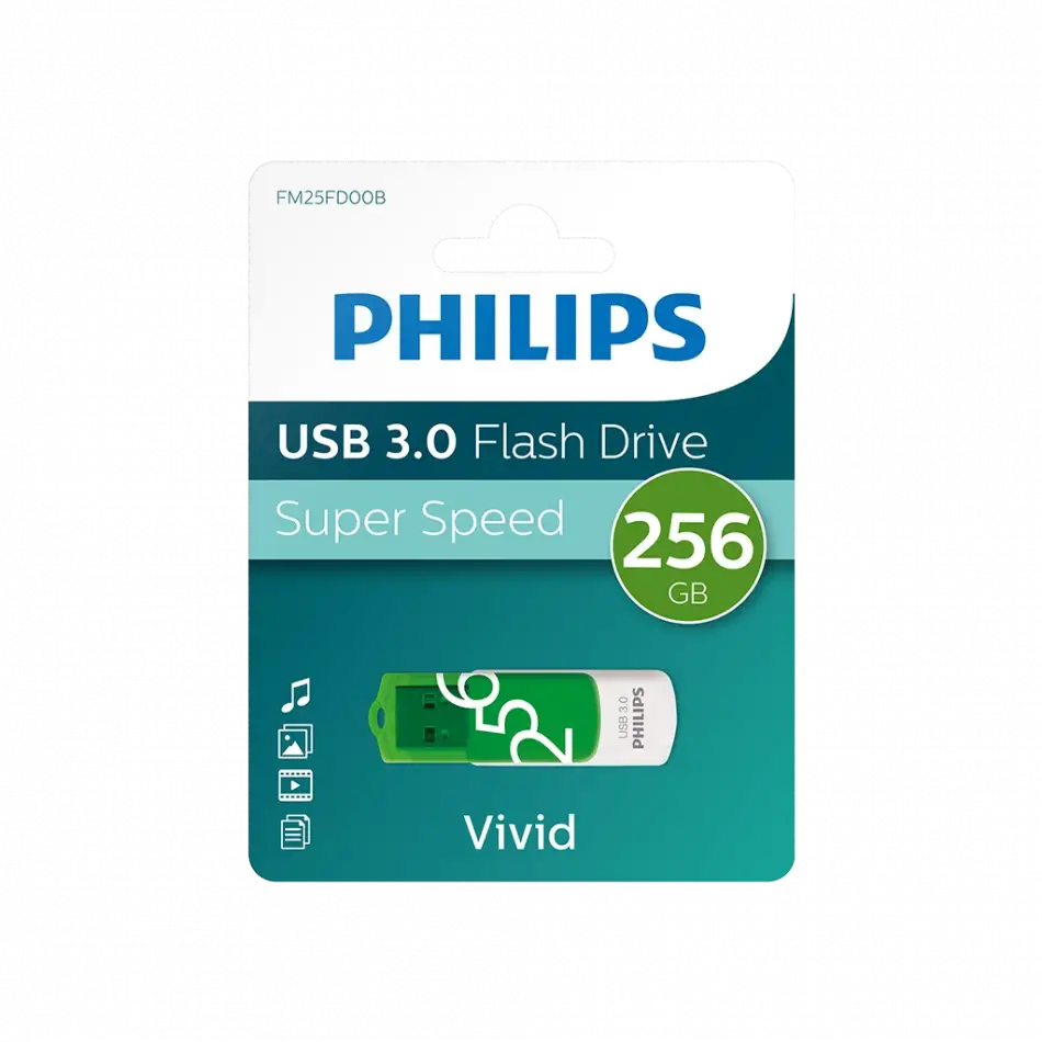 Phılıps Fm25fd00b, 256gb, Usb 3.0, Vivid, Yeşil, Flash Disk