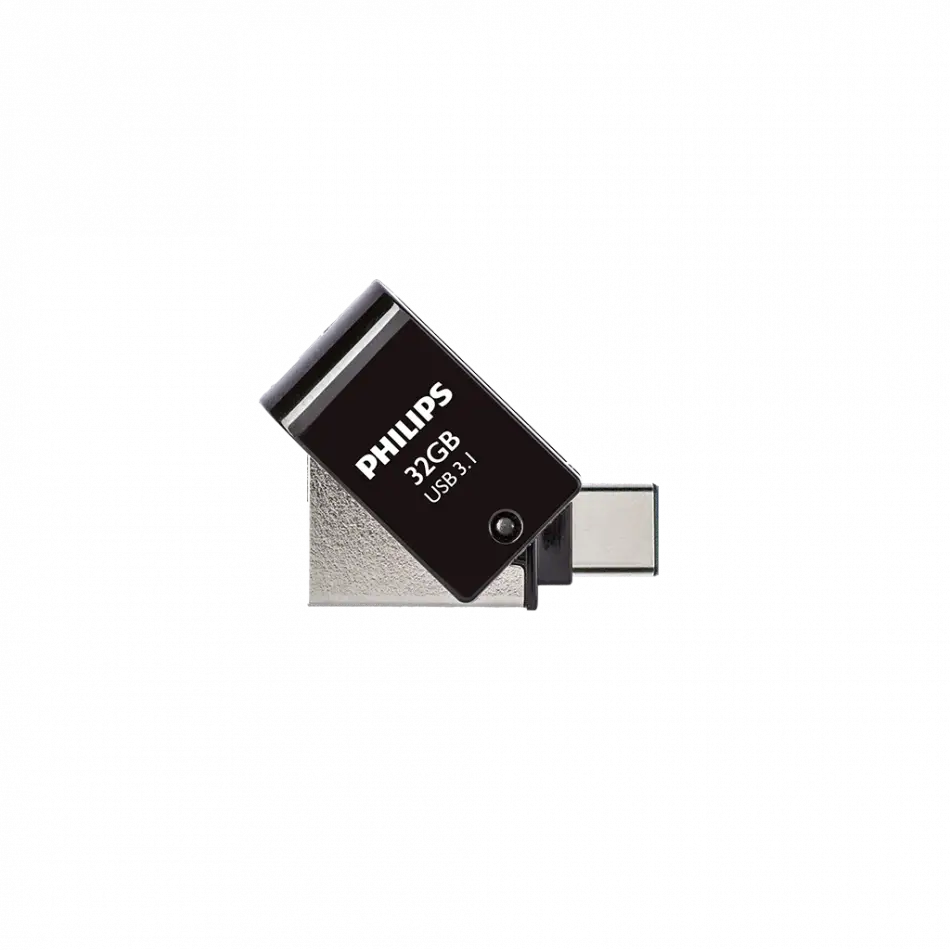 Phılıps Fm32dc152b, 32gb, Usb 3.1 Ve Type-c, İkisi Bir Arada, Gece Siyahı, Flash Disk
