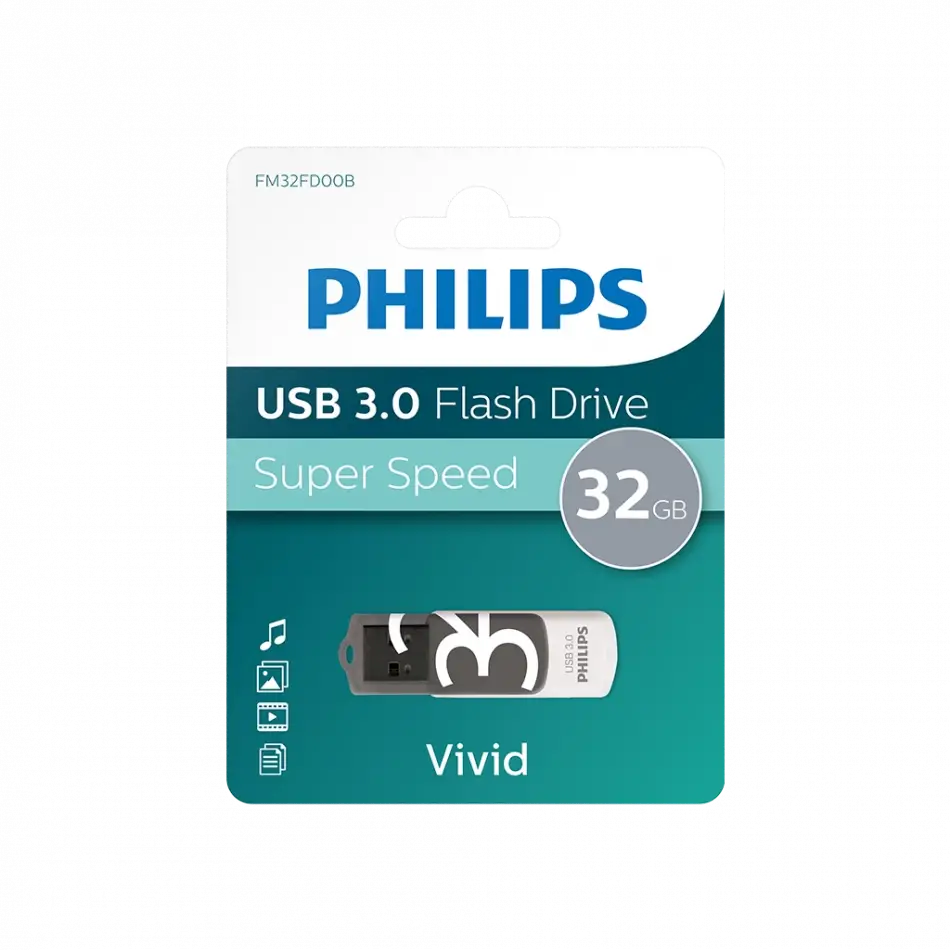 Phılıps Fm32fd00b, 32gb, Usb 3.0, Vivid, Gölge Grisi, Flash Disk