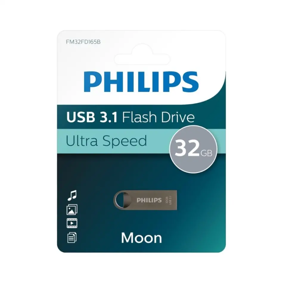 Phılıps Fm32fd165b, 32gb, Usb 3.1, Moon, Uzay Grisi, Flash Disk