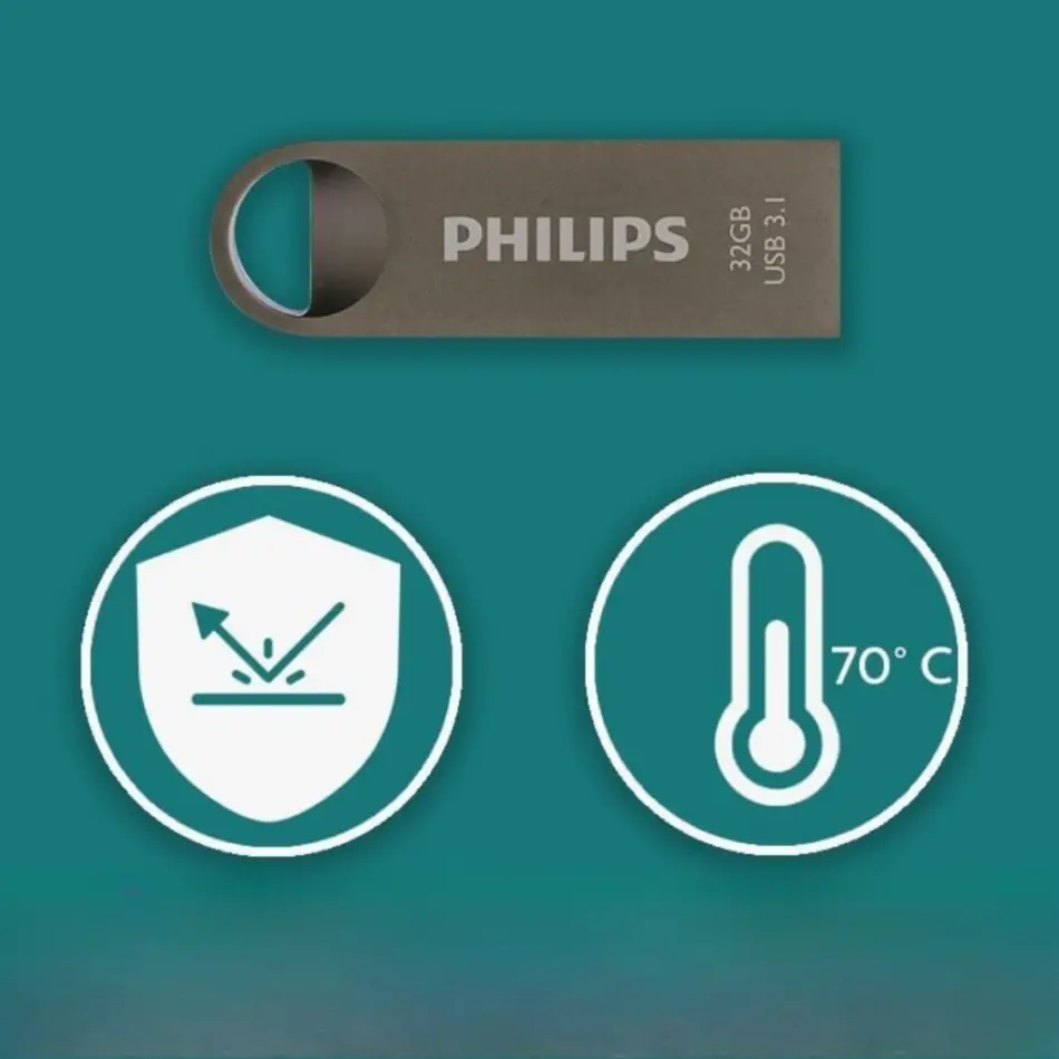 Phılıps Fm32fd165b, 32gb, Usb 3.1, Moon, Uzay Grisi, Flash Disk