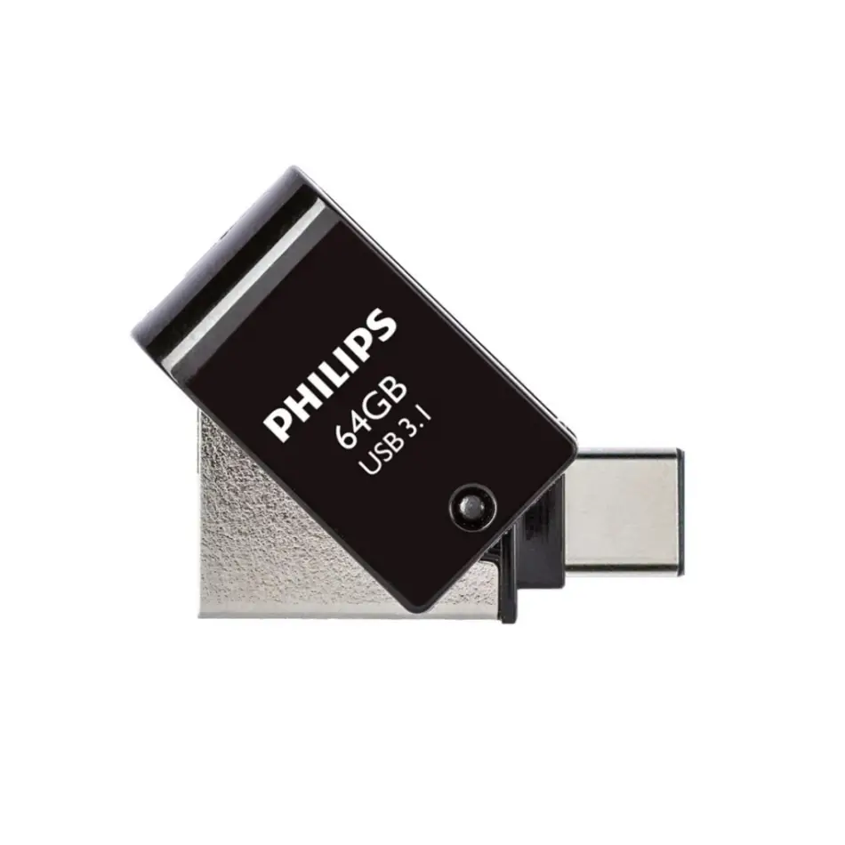 Phılıps Fm64dc152b, 64gb, Usb 3.1 Ve Type-c, İkisi Bir Arada, Gece Siyahı, Flash Disk