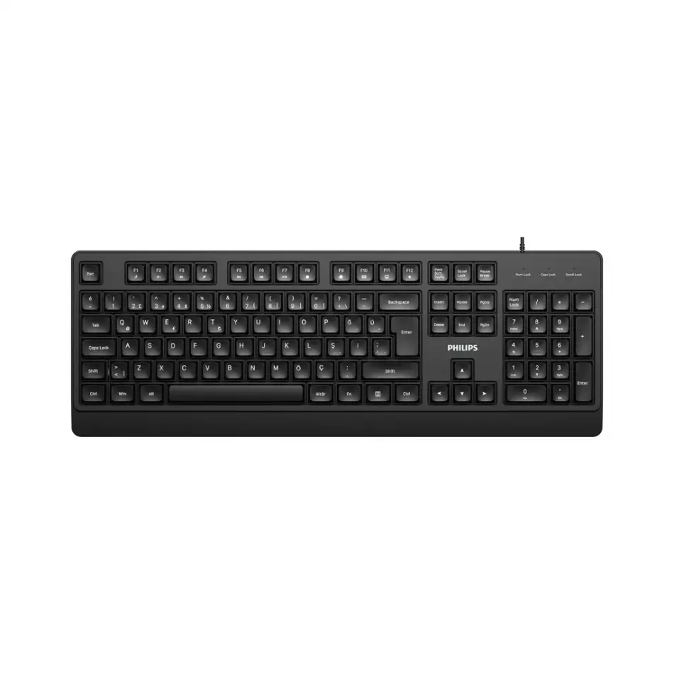 Phılıps Spk6247b, Usb Kablolu, Türkçe Q, Multimedya Klavye (siyah)