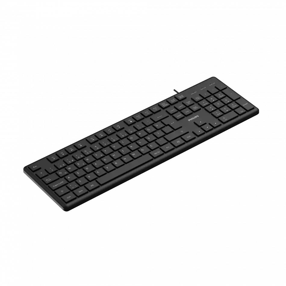 PHİLİPS SPK6248B USB KABLOLU TÜRKÇE Q KLAVYE SİYAH