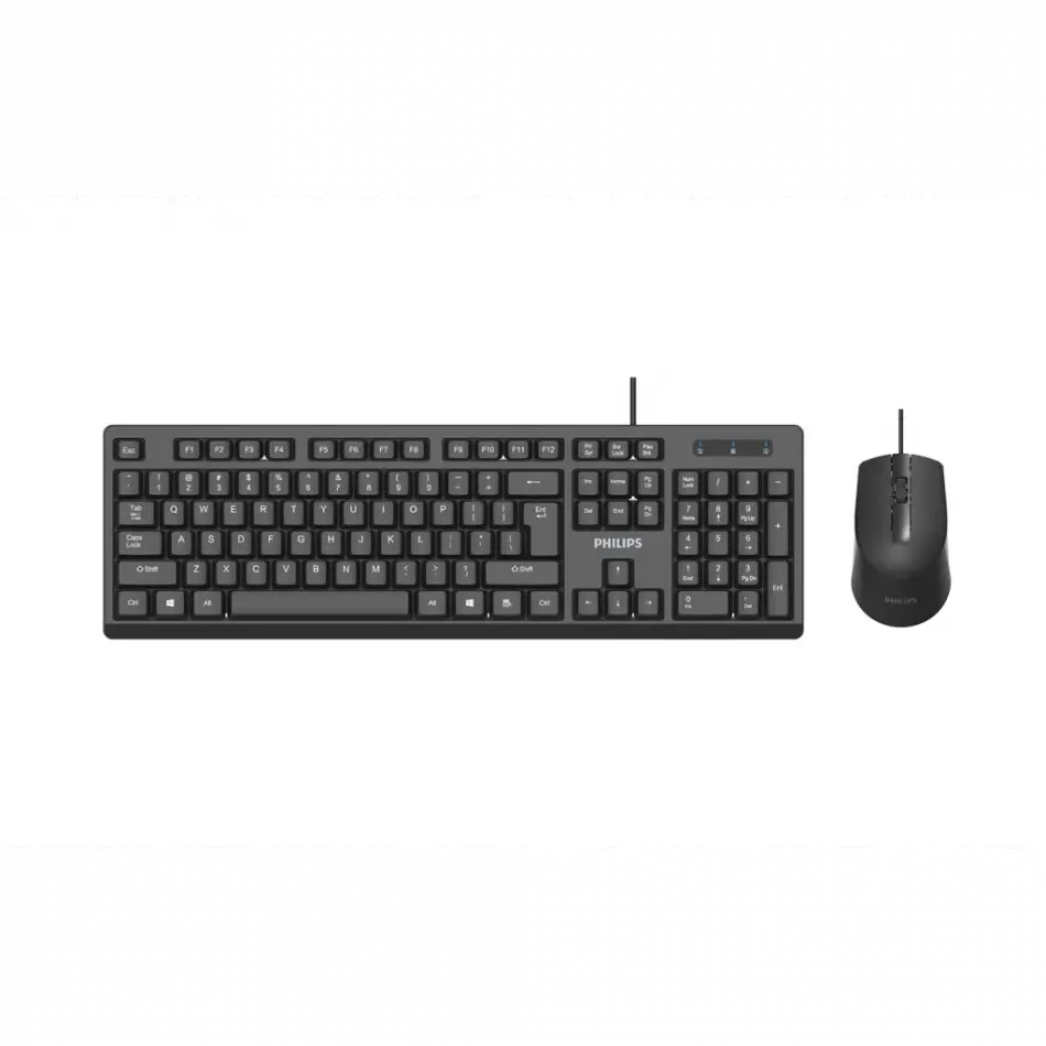 Phılıps Spt6234b, Siyah, Türkçe Q, Usb Kablolu, Klavye Mouse Set