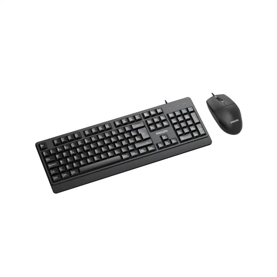 Phılıps Spt6247b, Siyah, Türkçe Q, Usb Kablolu, Multimedya Klavye Mouse Set