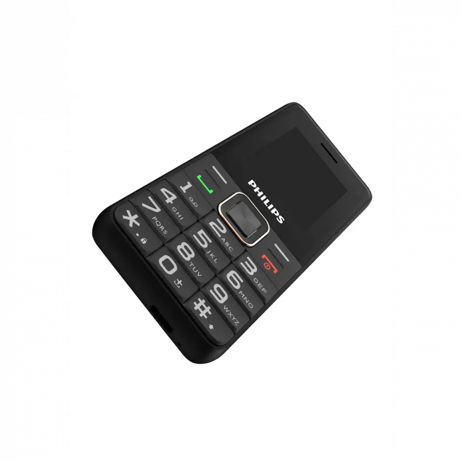 Phılıps Xenium E6105, 128mb, Siyah, 48mb Ram, 1,77inc Ekran, 4g Çift Sim Desteği, Fm Radyo, 1000mah Pil, Türkiye Kvk Garantili