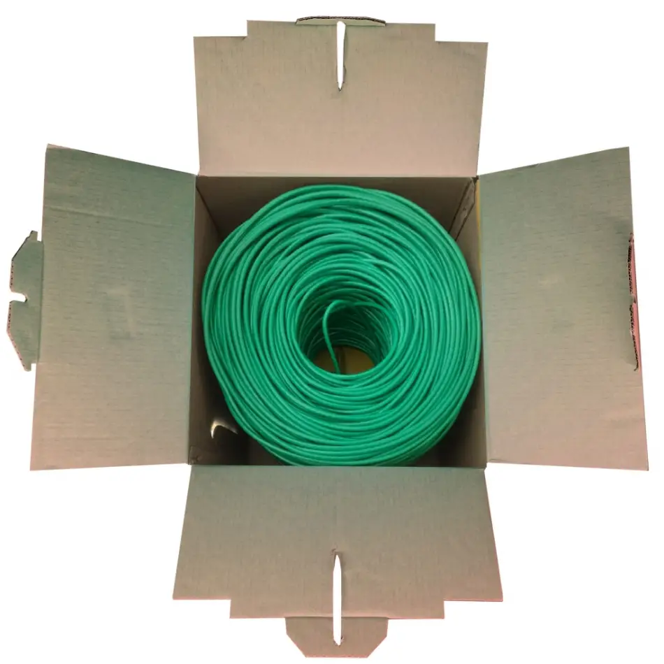 Powergate Cat6-box-gn, 23awg 0,57mm, Utp, Cat6 Kablo, 305m, Yeşil