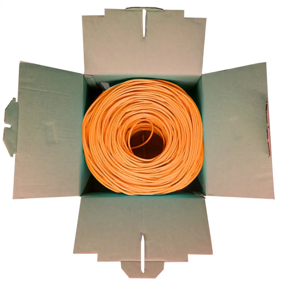 Powergate Cat6-box-or, 23awg, 0,57mm, Utp, Cat6 Kablo, 305m, Turuncu