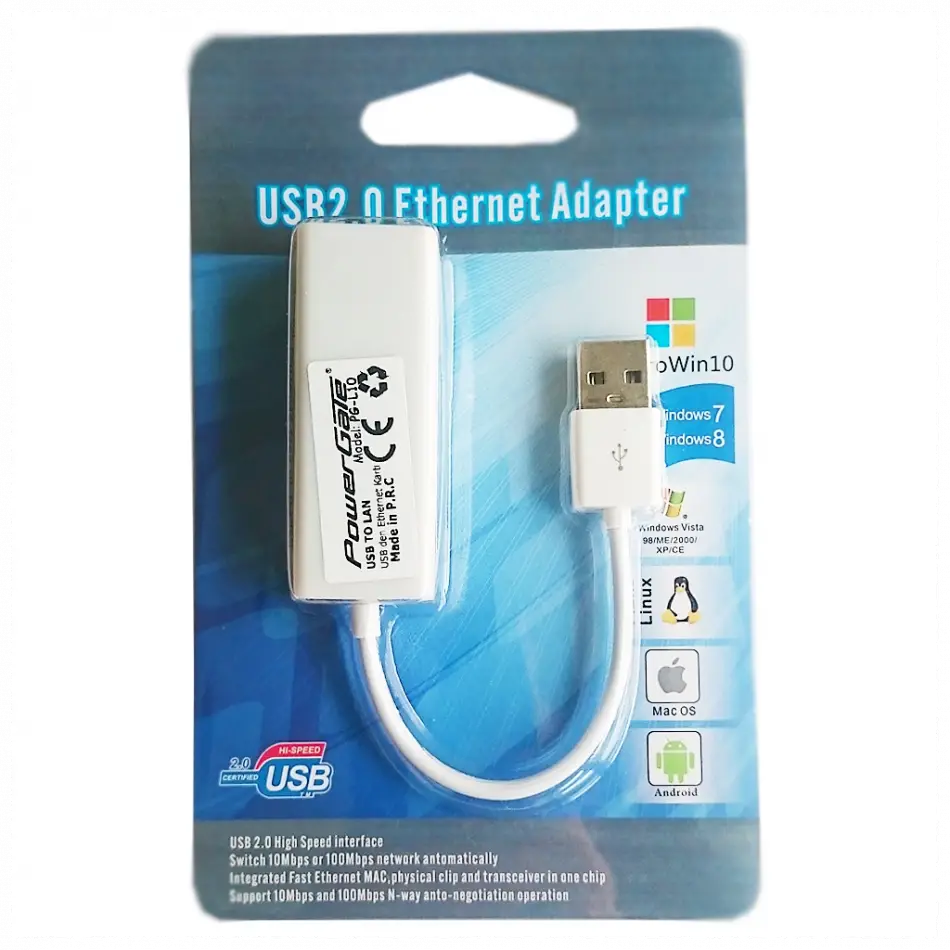 Powergate Pg-l10, Megabit, Usb 2.0, Ethernet Kartı