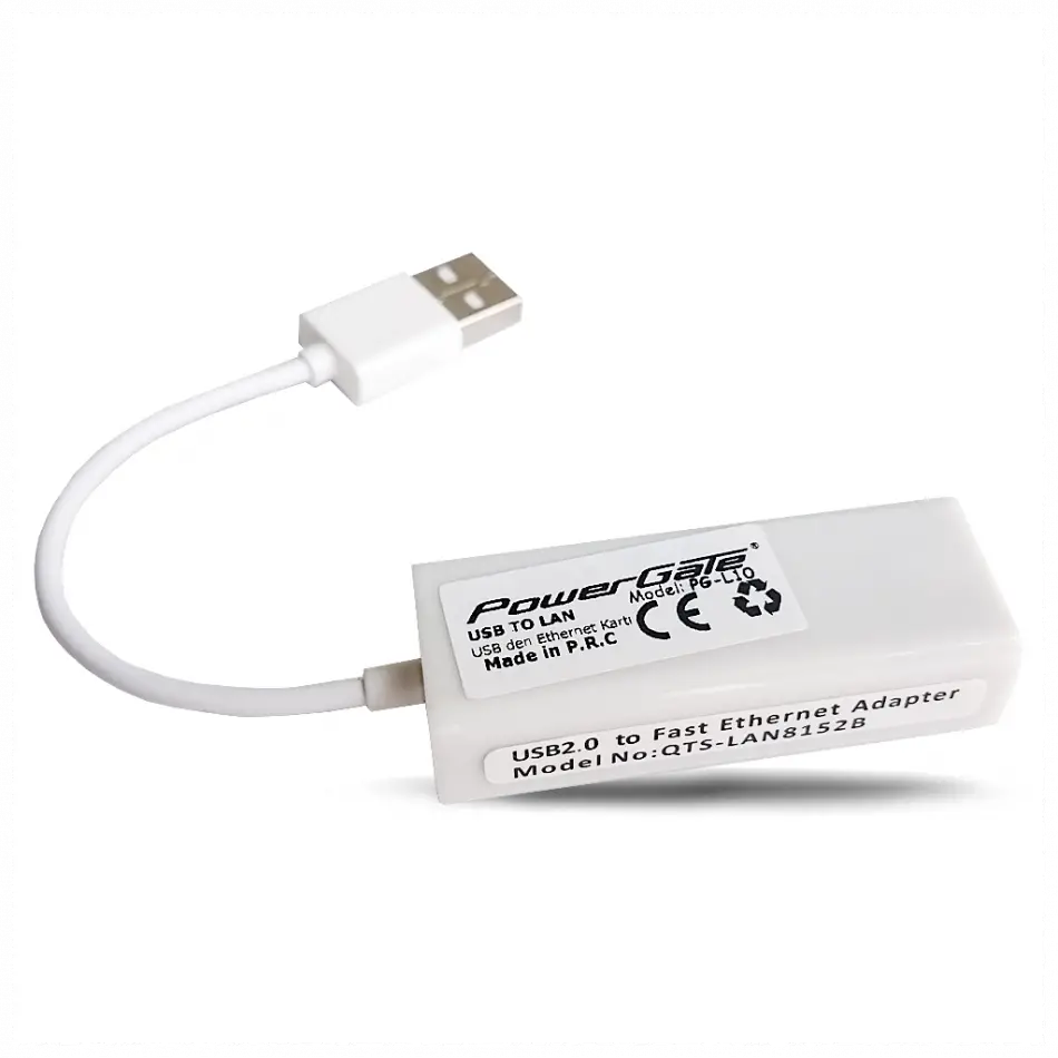 Powergate Pg-l10, Megabit, Usb 2.0, Ethernet Kartı