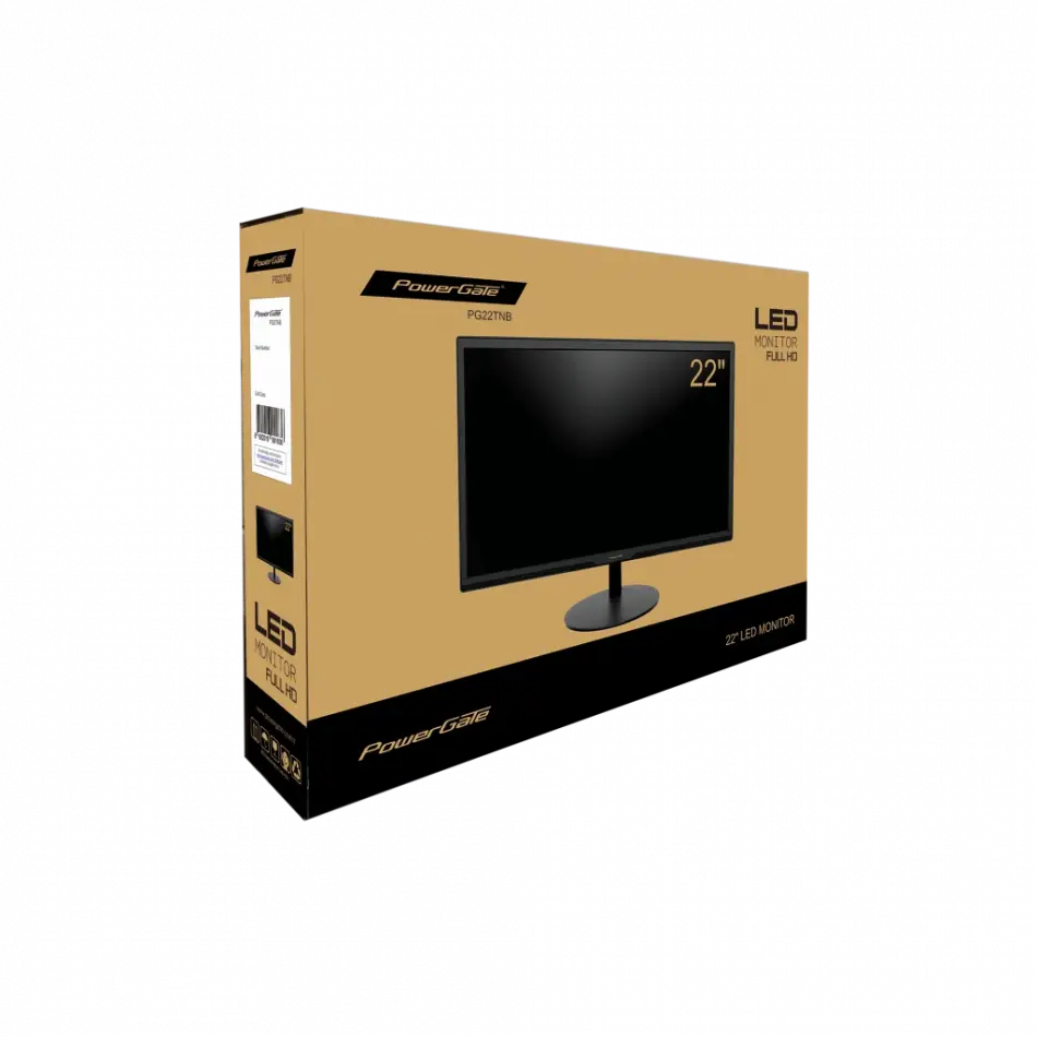 Powergate Pg22tnb, 22, 5ms, 75hz, Full Hd, D-sub, Hdmı, Tn Led Monitör