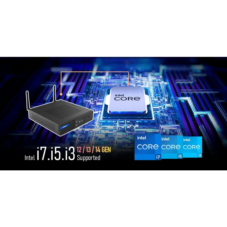 PRITTEC OX3 Q7-TH610L MINI PC I3-12100 / 8GB / 512 Nvme M2 / Free Dos