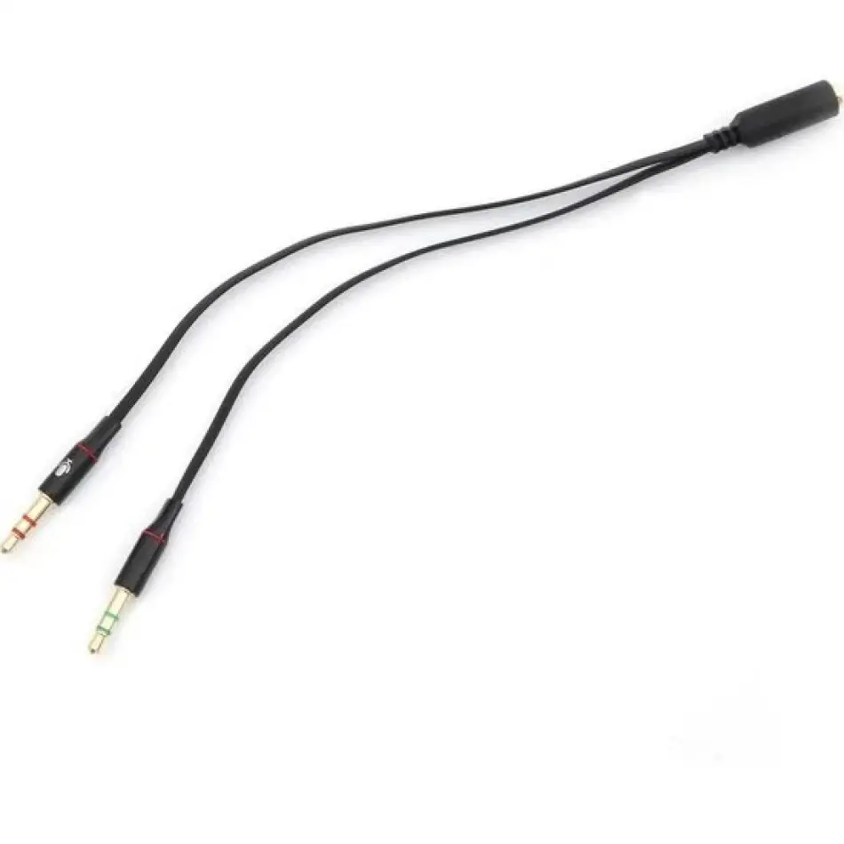 Qport Q-a12  3.5 Aux Splitter Kulaklık Ve Microfo