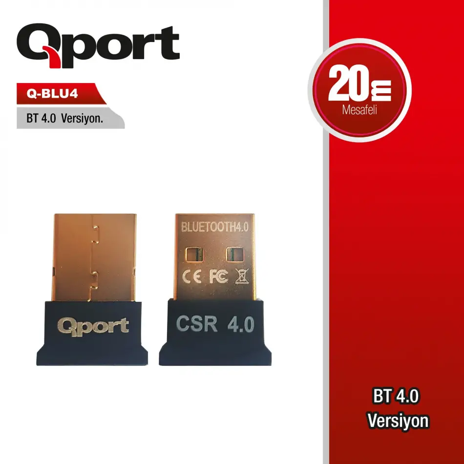 Qport Q-blu4 Bluetooth 4.0 Adaptör