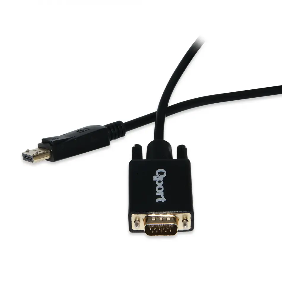 Qport Q-dpv 1,8m Dp(e)=>vga (e ) Çevirici Kablo