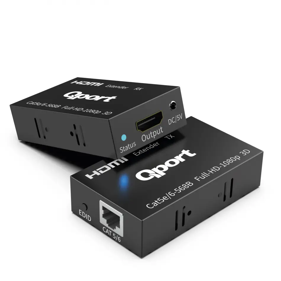 Qport Q-hex3 Hdmı Extender Cat6 60m 2 Lı Paket