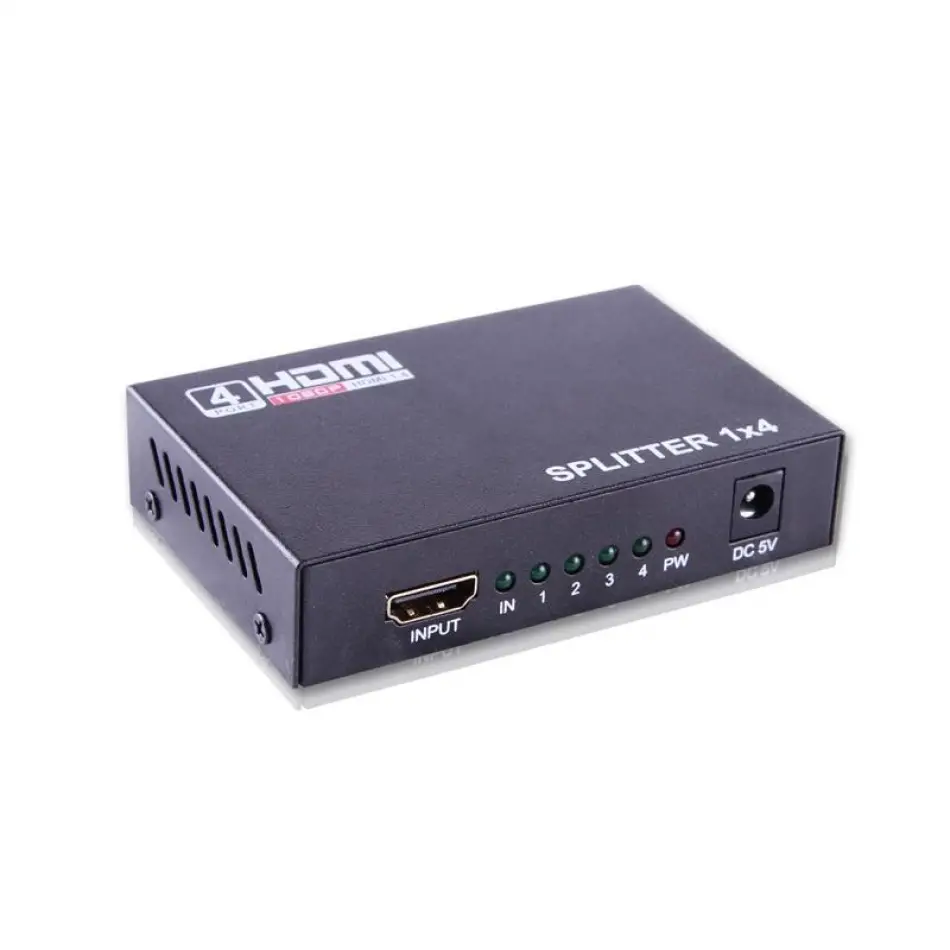 Qport Q-spl4 Full Hd 1 Giriş 4çıkışlı Hdmı Splıtter (sinyal Çoğaltıcı)