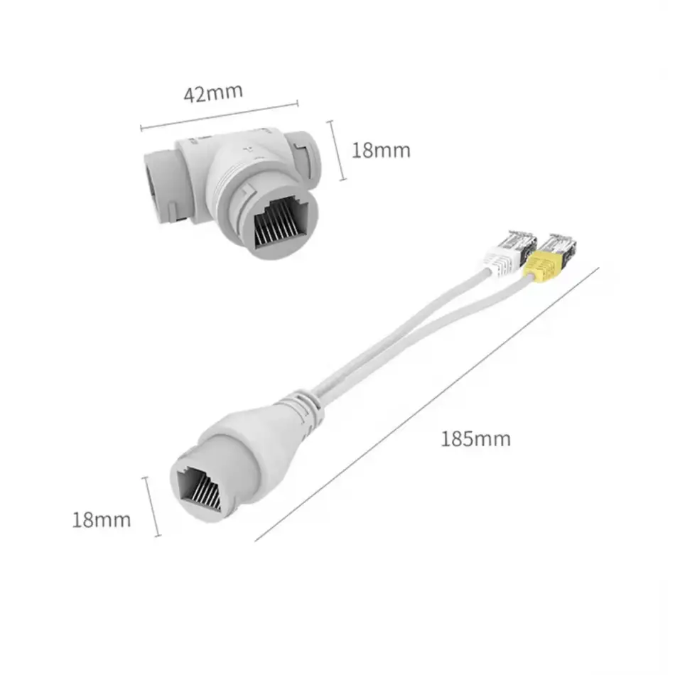Qport Q-splpoe1 Poe Splıtter 2ın1 Ag Konnektoru +