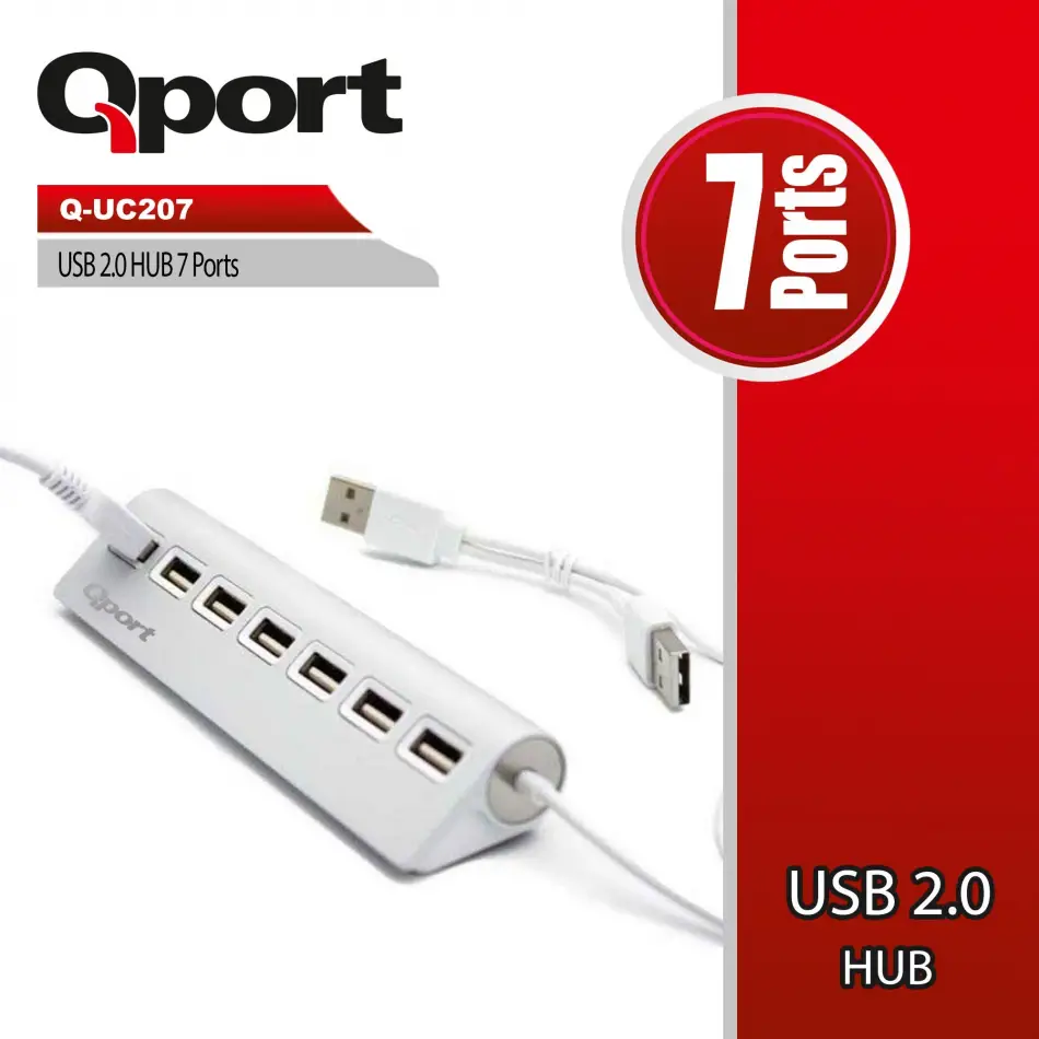 Qport Q-uc207 7li Usb2.0 Çoklayıcı