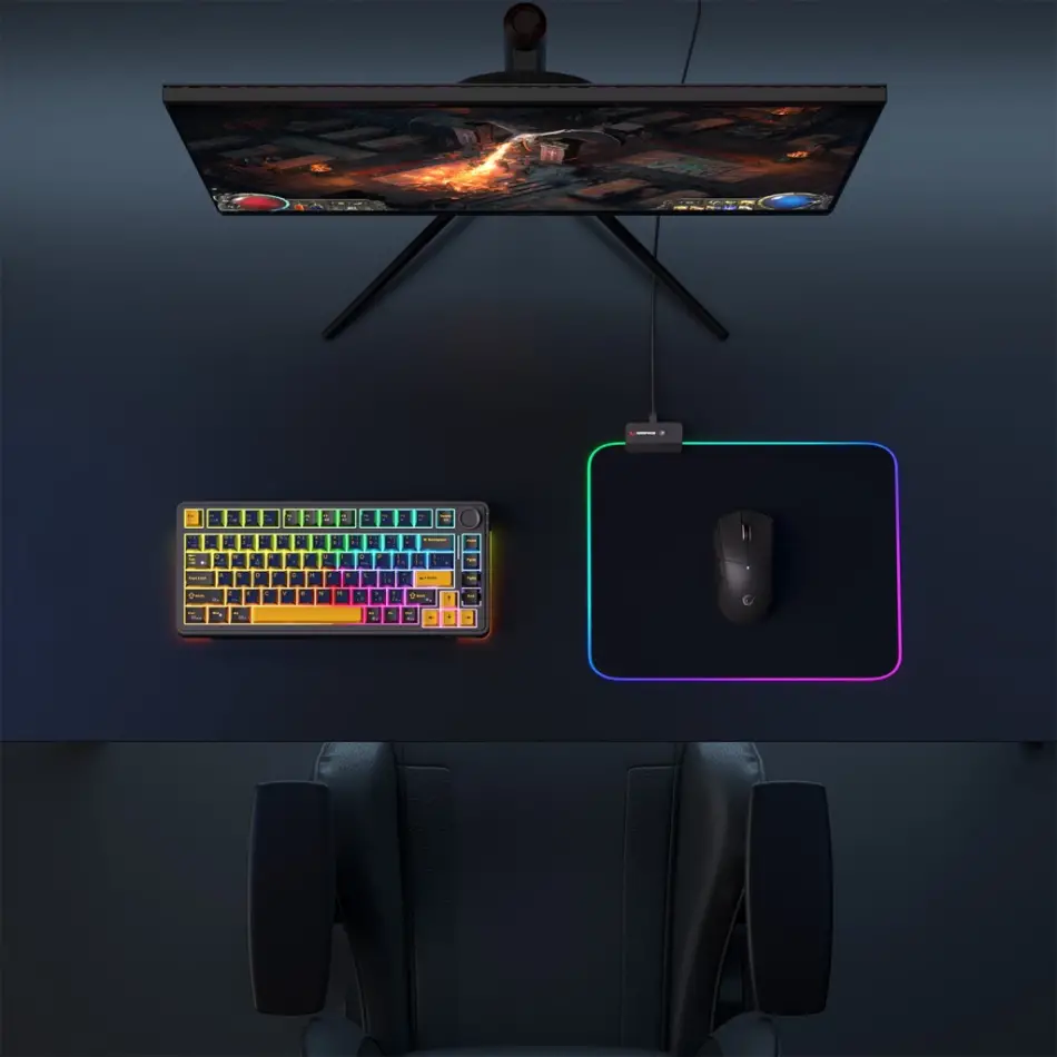 Rampage Mp-23, Blıtz M Rgb, 252x328x3mm, Rgb Led, Gaming, Mouse Pad (siyah)