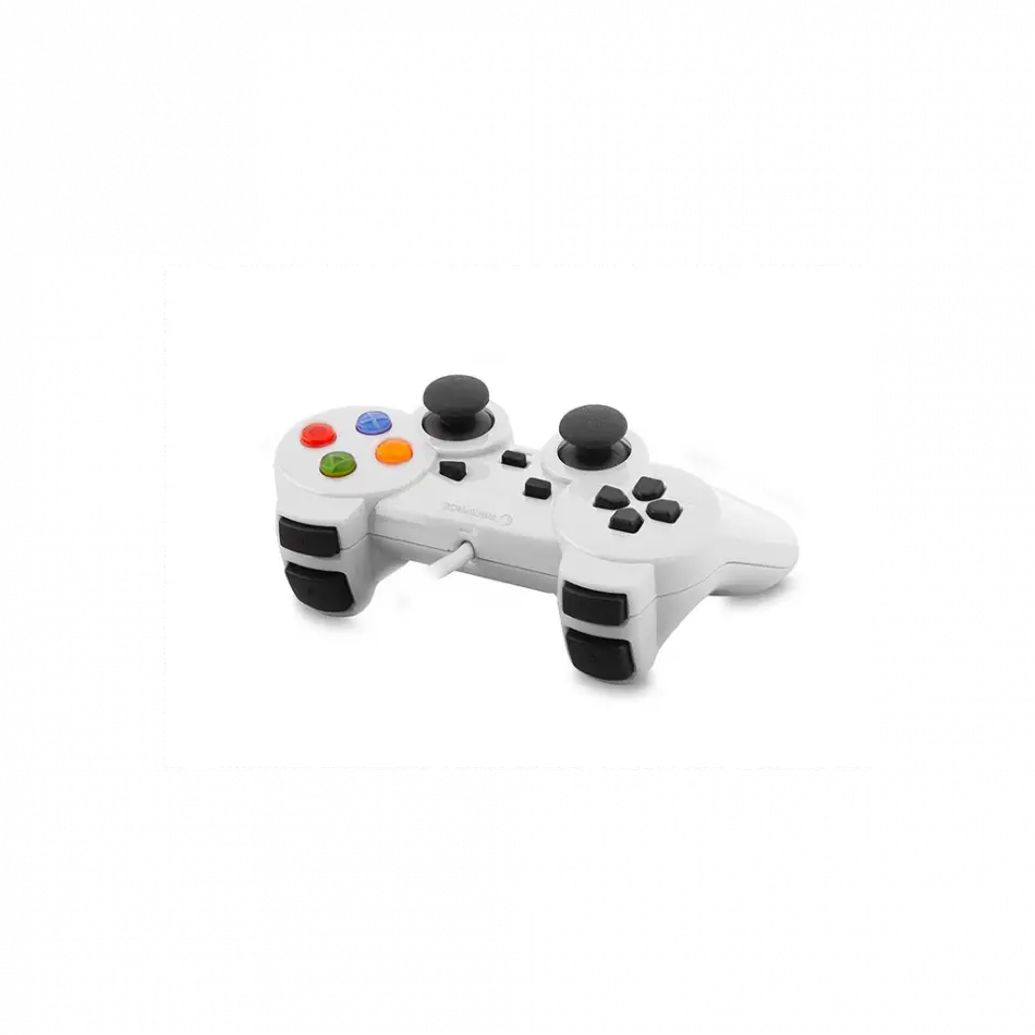 Rampage Sg-r602, Beyaz, Pc/ps3, 1.8mt Kablolu, Çift Titreşimli, Gamepad