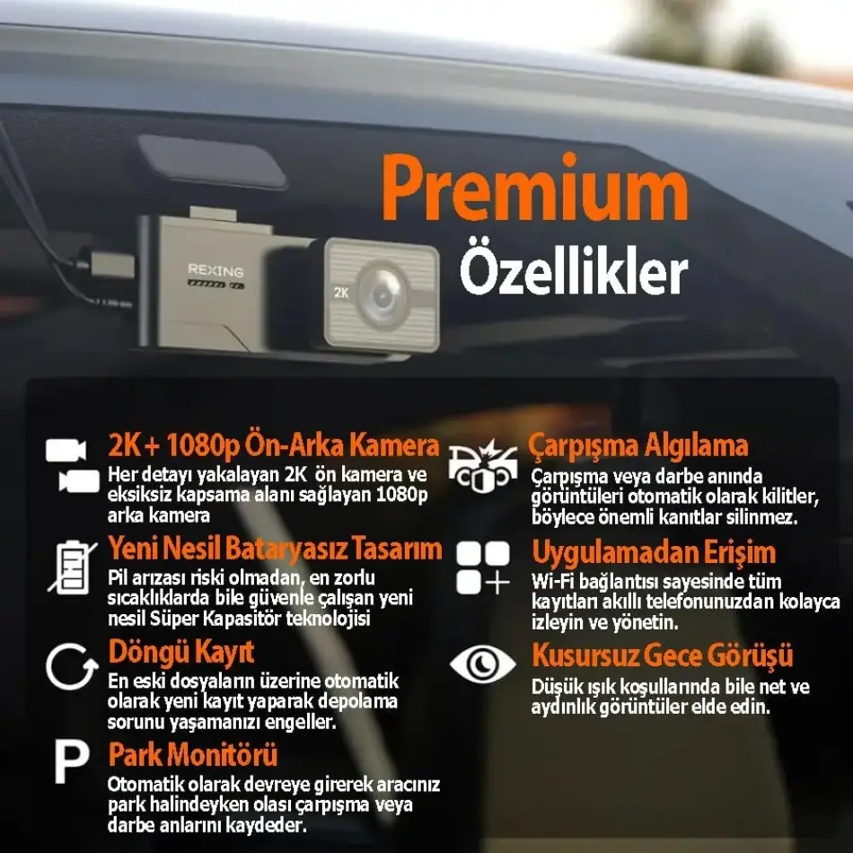 Rexıng C2 2k Wıfı 32gb Sd Kart