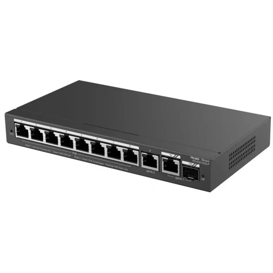 Reyee Rg-es210gs-p 10 Portlu, 10/100/1000 Gigabit