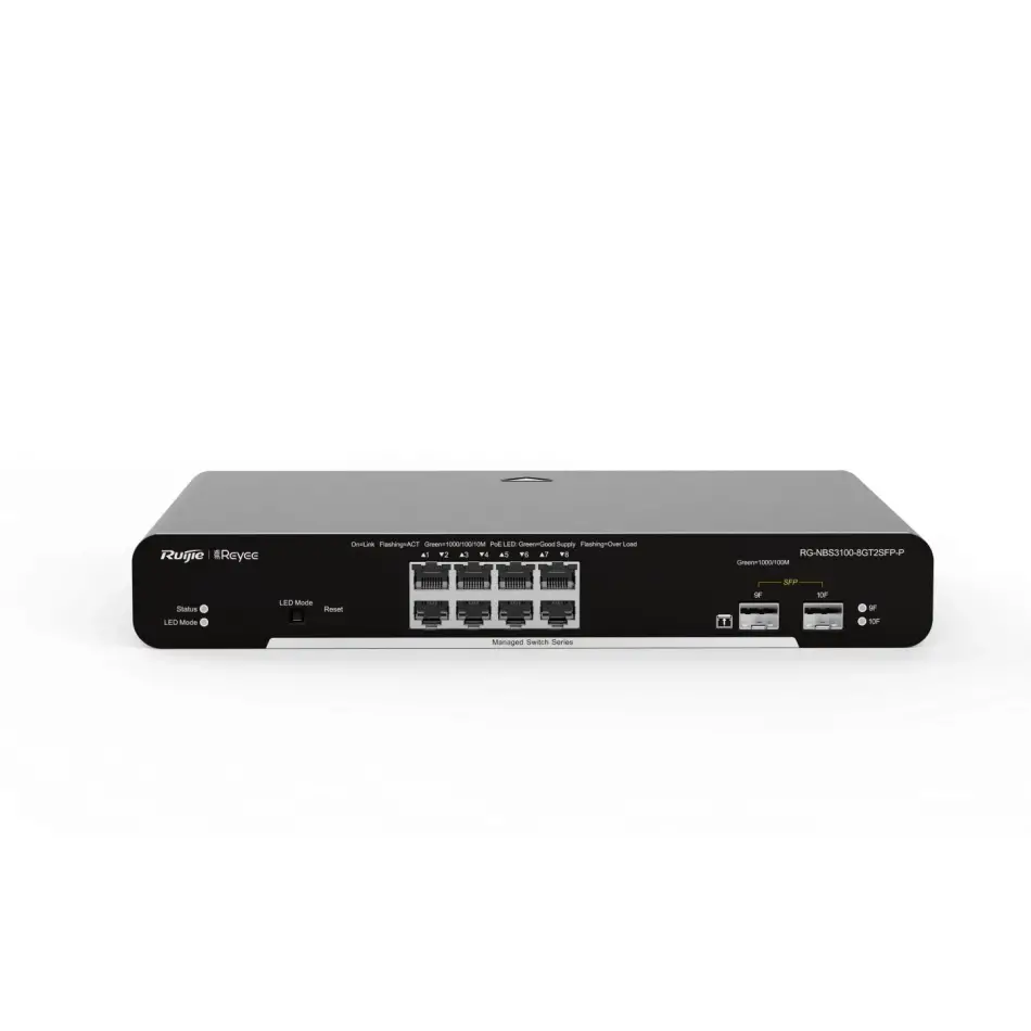Reyee Rg-nbs3100-8gt2sfp-p 8 Portlu Gigabit L2
