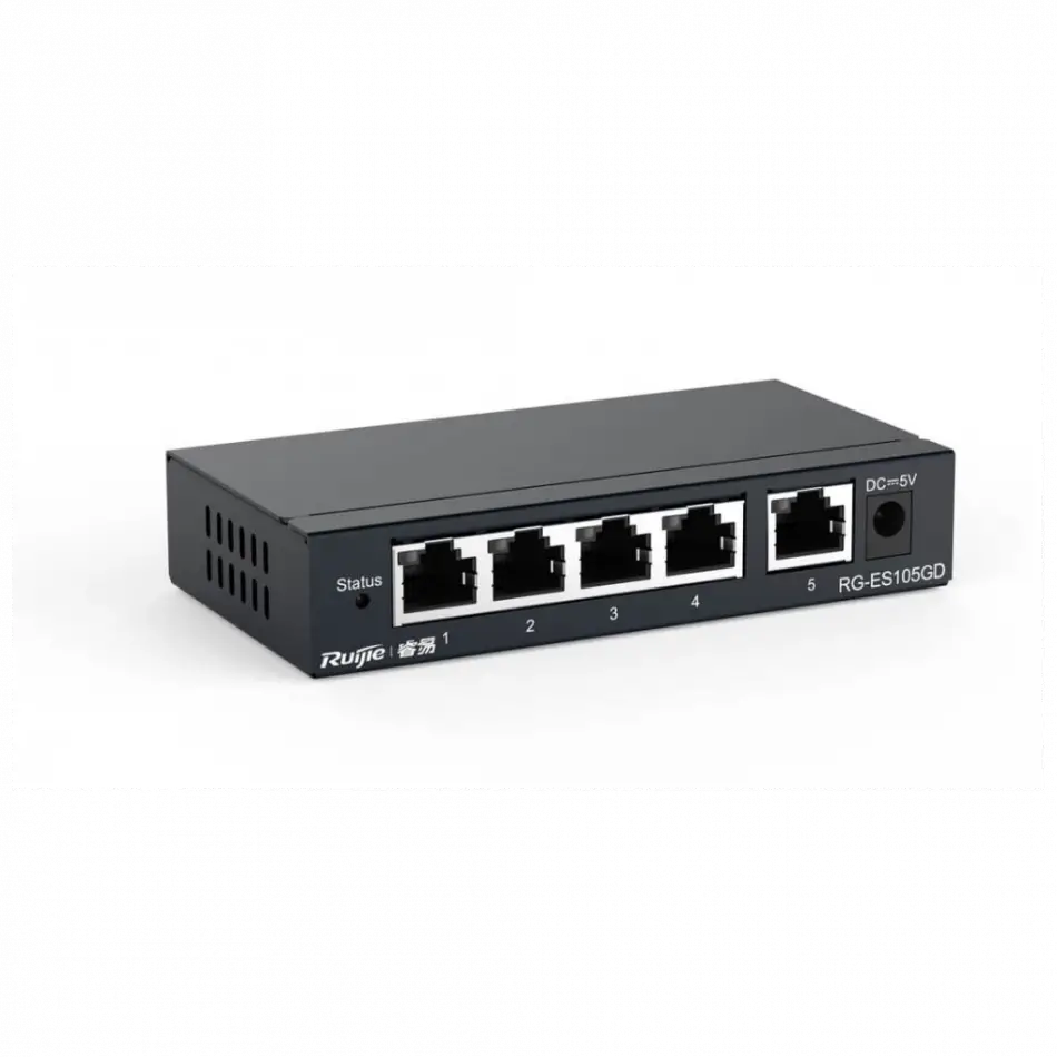 Ruıjıe Reyee Rg-es105gd 5 Port Gigabit Switch  Metal Kasa