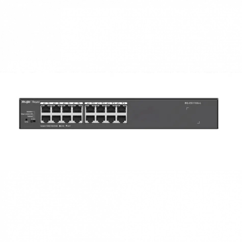 Ruıjıe Reyee Rg-es116g-l 16port Gigabit Switch  Metal Kasa